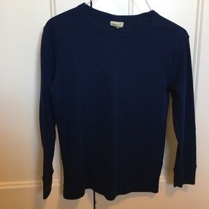 Boys size medium 7/8 Crazy 8 navy blue thermal top